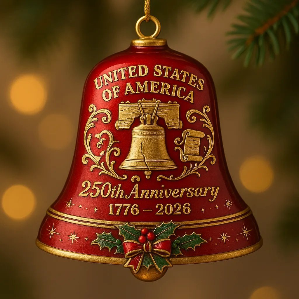 🔥LAST DAY 49% OFF - U.S. 250th Anniversary Edition - Vintage Liberty Bell Ornament