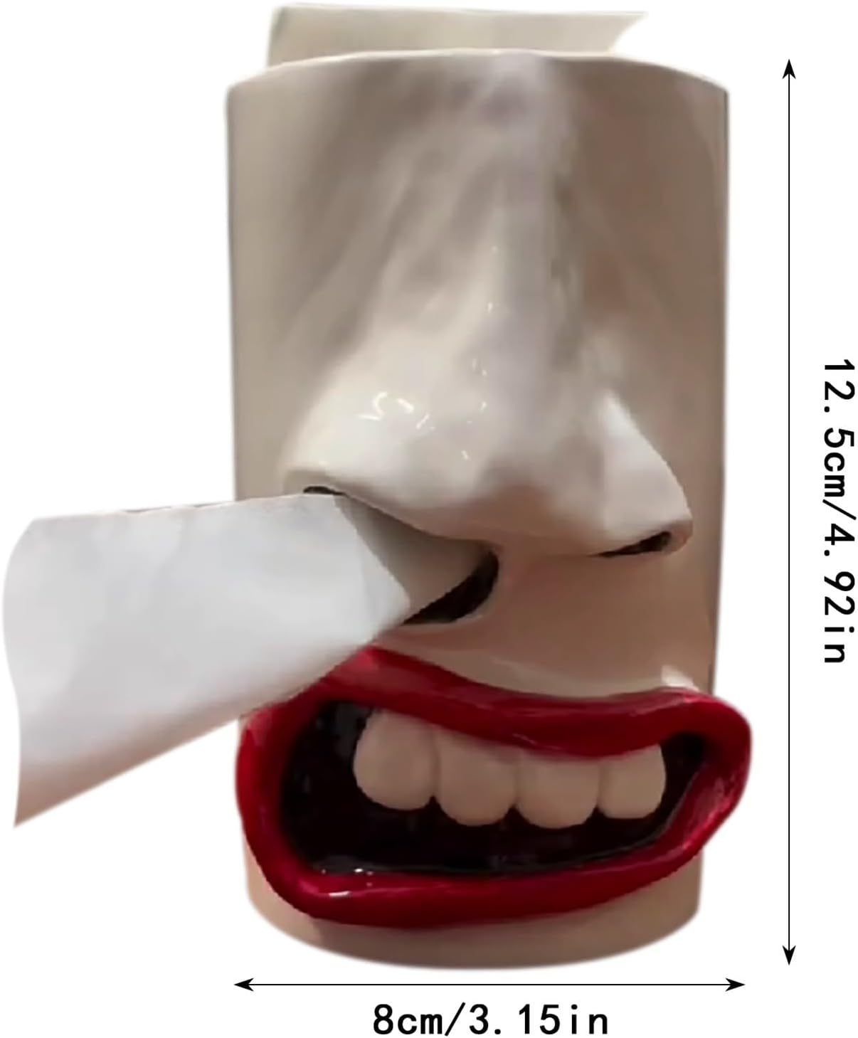 Handmade Funny Face Tissue Holder