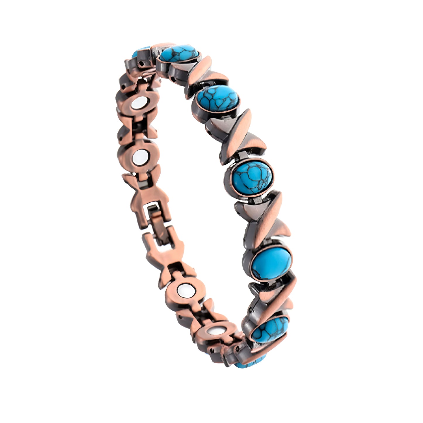 Magnetic Copper Bracelet – Pure Solid Copper with 3800 Gauss Powerful Magnets