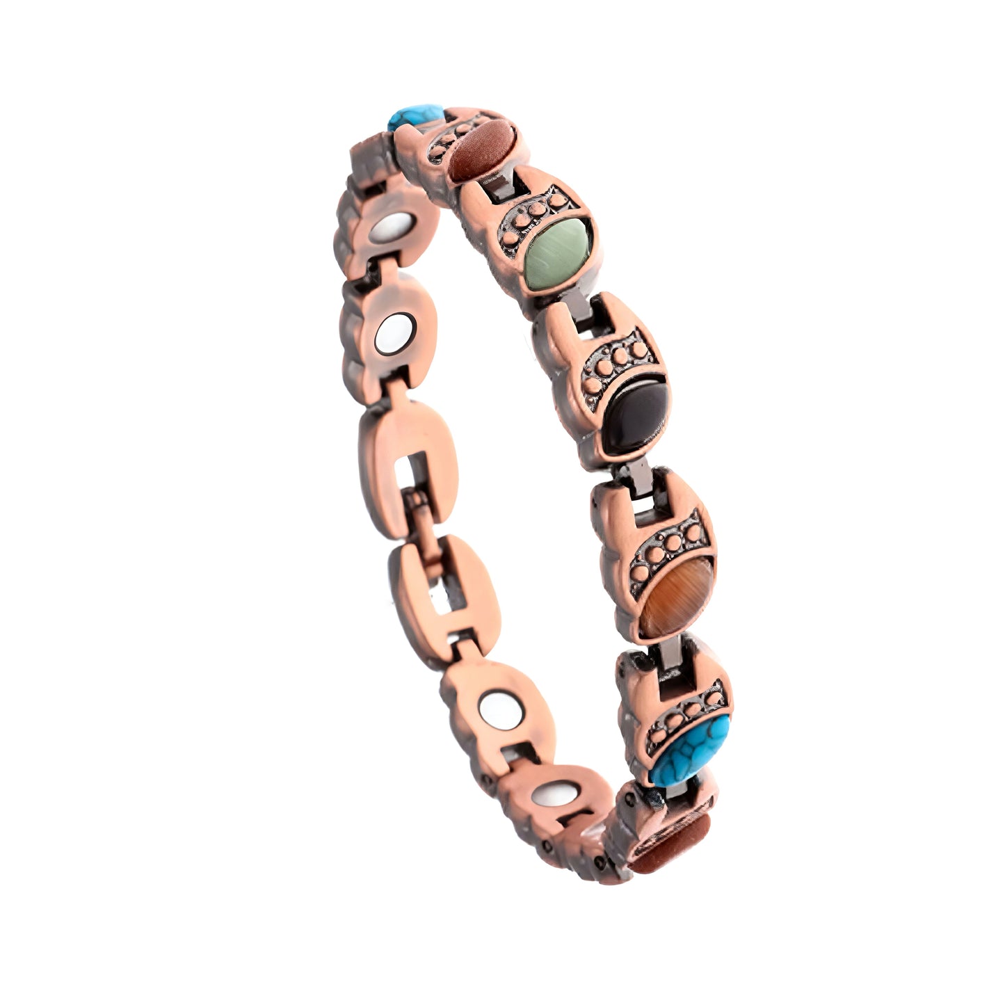 Magnetic Copper Bracelet – Pure Solid Copper with 3800 Gauss Powerful Magnets