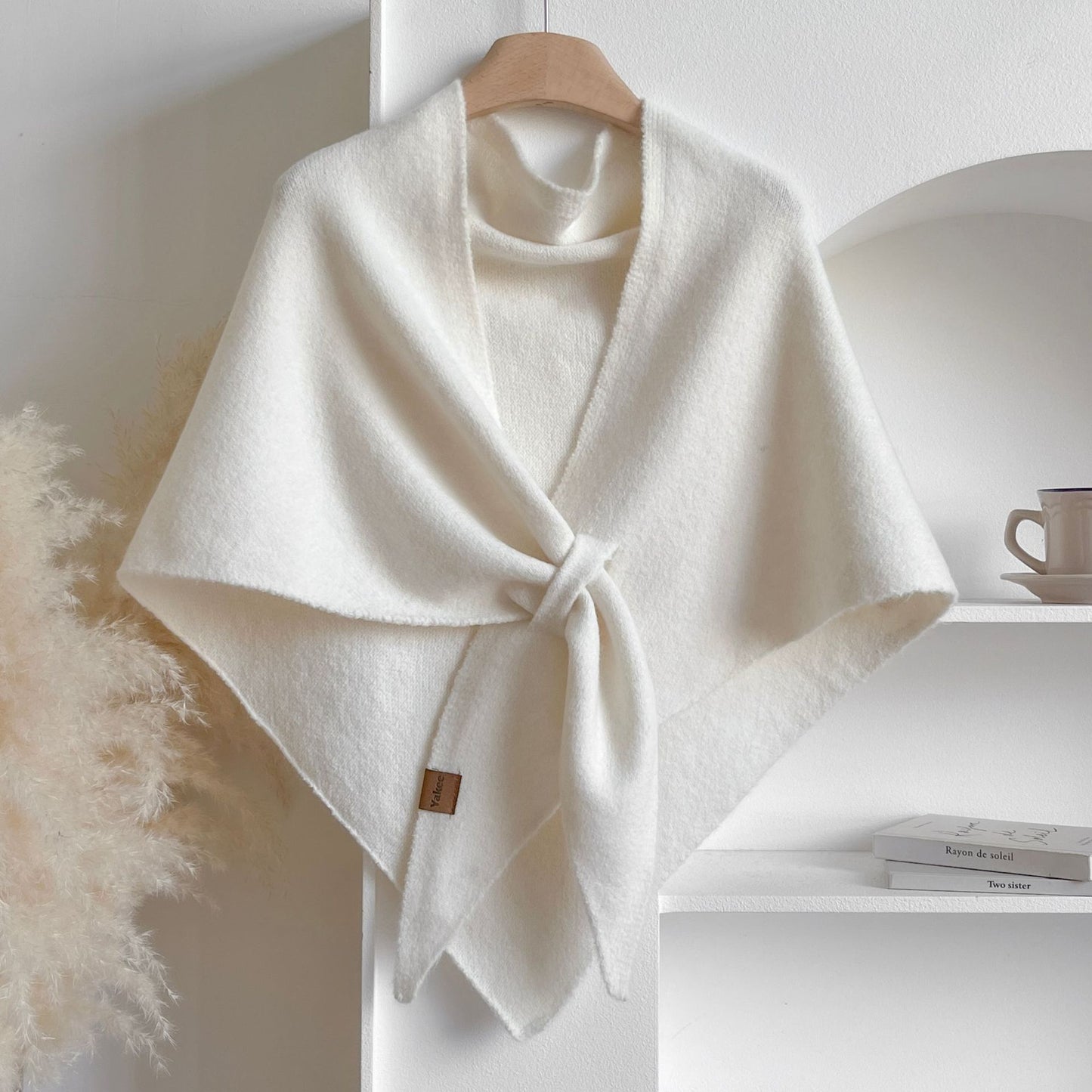 💕Women's solid cashmere blend shawl☁️