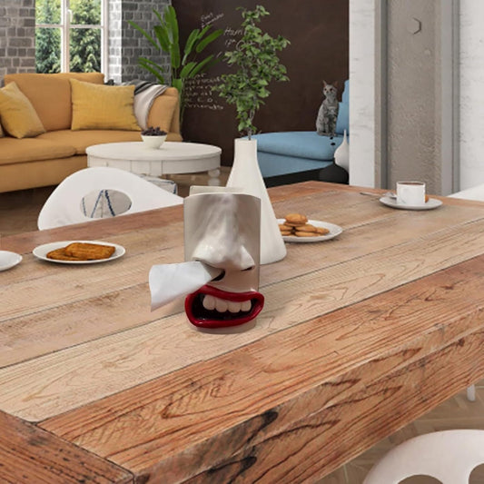 Handmade Funny Face Tissue Holder