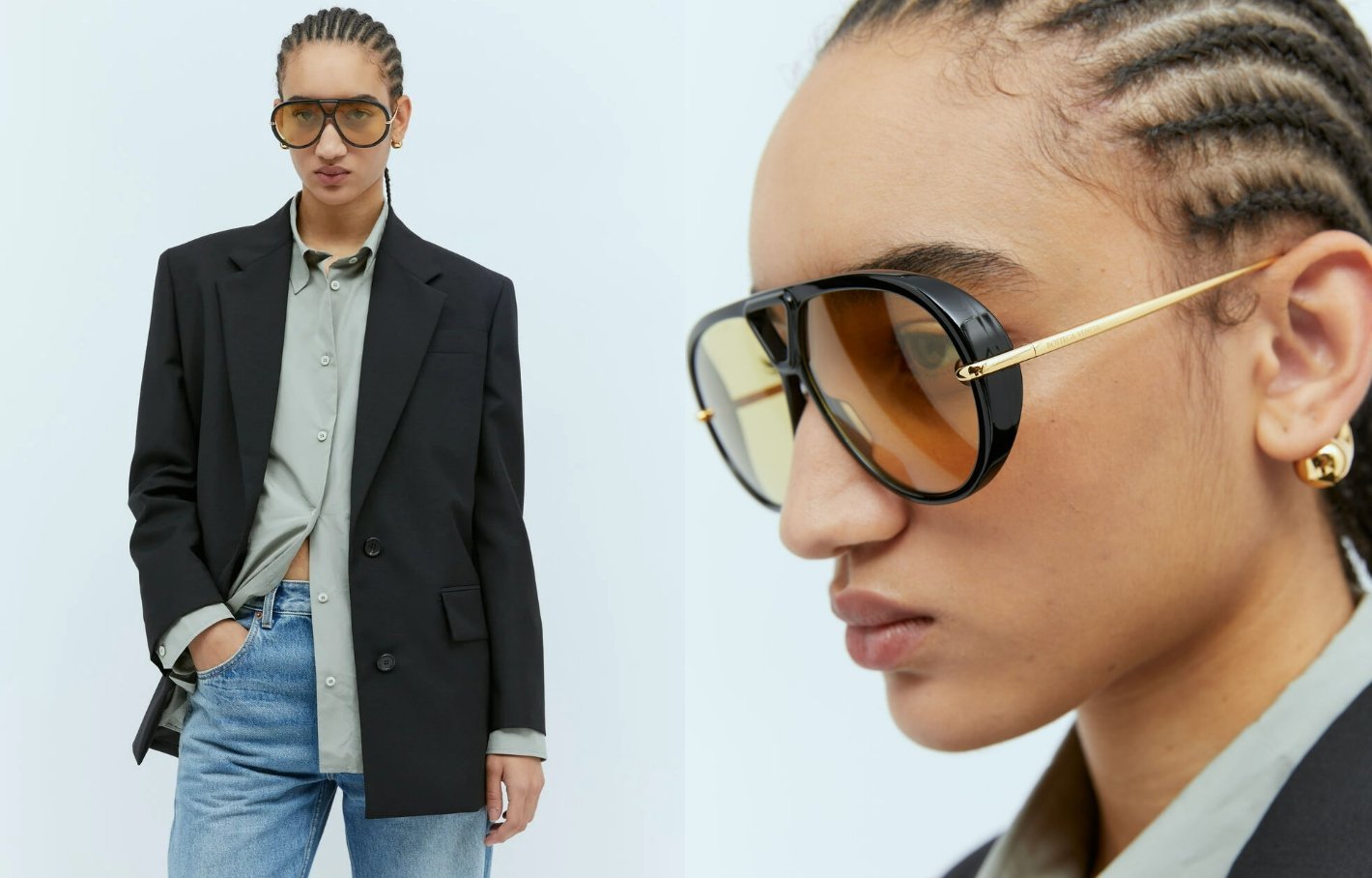 Pilot Style Sunglasses - Iconic Drop Shape with Recycled Materials