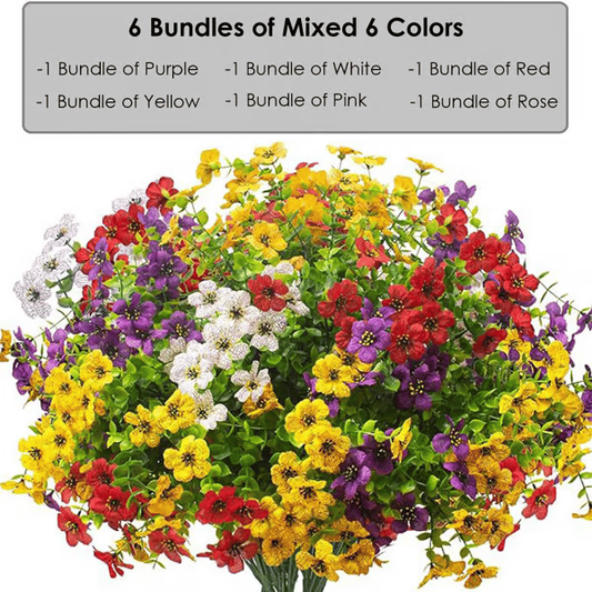 💖Exquisite UV Resistant Colorful Artificial Flowers
