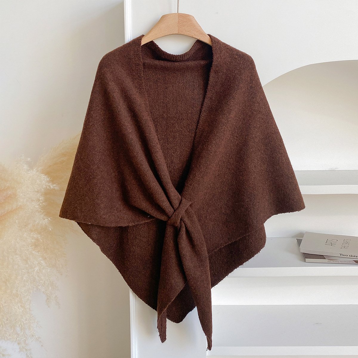💕Women's solid cashmere blend shawl☁️