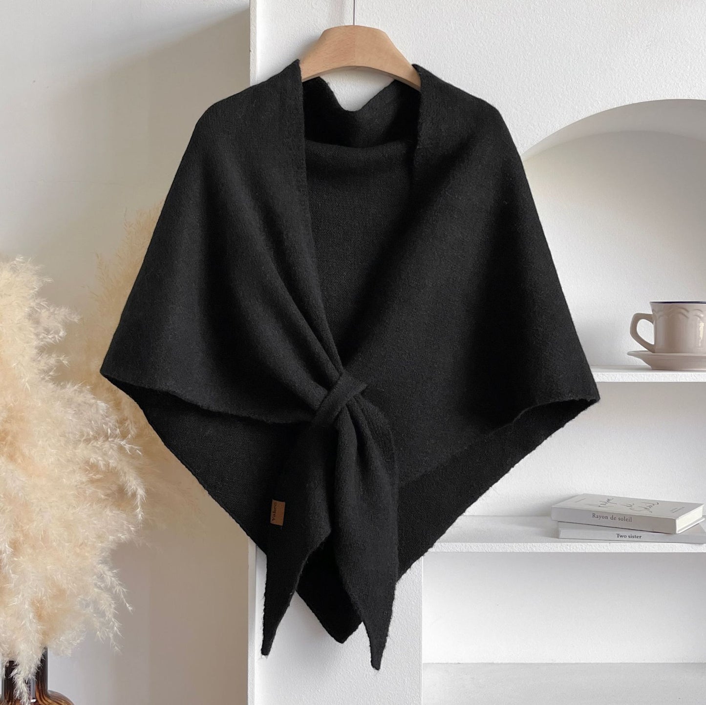 💕Women's solid cashmere blend shawl☁️