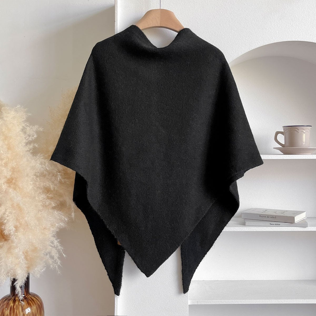 💕Women's solid cashmere blend shawl☁️