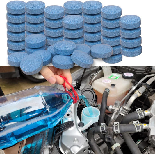 🏆 80K+ SOLD! 🚗✨ CrystalClearTM Windshield Washer Tablets – 100 Pcs, Powerful Cleaning & Sparkling Vision All Year Round 🌿