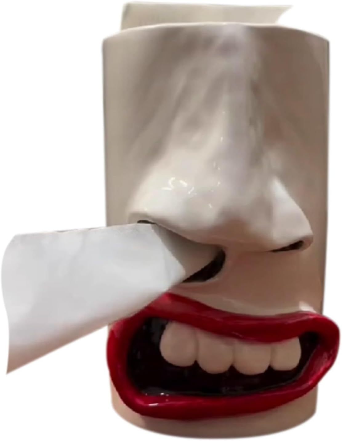 Handmade Funny Face Tissue Holder